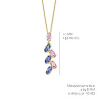 Silver Rose Ketting P2476TA