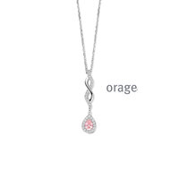 Orage ketting BA245 roze