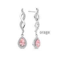 Orage Oorbellen BA247 roze
