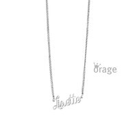 Naamketting  script-zilver-gourmette K2812