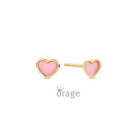 9 karaat Gouden Oorbellen Orage Kids K2958 hartje