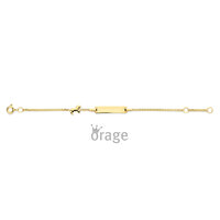 9 karaat Gouden Armband met Naamplaatje Orage Kids K2955