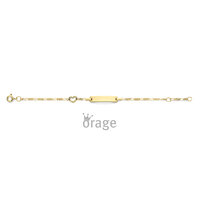 9 karaat Gouden Armband met Naamplaatje Orage Kids K2945
